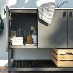 IKEA IKEA BÅTSKÄR hylla för diskho, utomhus/mörkgrå, 120x60 cm, cm 120x60 cm