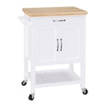 Kitchen Storage Trolley Cart Rolling Wheels Shelves Cupboard Rail