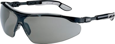 Sikkerhetsbrille Uvex I-Vo, sort/grå med mørk linse