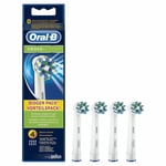 Braun Oral-B CROSSACTION  Replacement Electric Toothbrush Heads - 4 Pack
