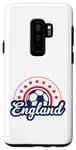 Coque pour Galaxy S9+ Ballon de football Euro Star Angleterre