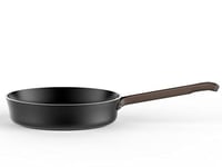Alessi edo Long-Handled Frying pan, Ø 20, Steel,Brown