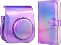 LoveInstant Fodral för Fuji Instax Mini 11 + Album Purple Sparkle