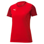 Puma Teamgoal 23 Sideline Tee W T-Shirt Femme, Red-Chili Pepper, XS