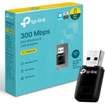 TP-LINK WiFi Dongle 300 Mbps Mini Wireless Network USB Wi-Fi Adapter for PC Desk