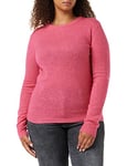 SPARKZ COPENHAGEN Women's Pure Cashmere O-Neck Pullover Jumper, Pink (Raspberry 514), 6 (Size:XS)