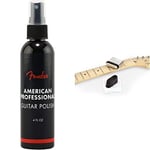 Fender American Professional Guitar Polish, 4 oz Spray & 990521100 Speed Slick Guitar String Cleaner, 9.0 cm*29.0 cm*19.0 cm