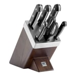 ZWILLING Gourmet 7-pcs brown Ash Knife block set with KiS technology