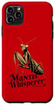 Coque pour iPhone 11 Pro Max Mante religieuse rétro Nature Lovers Mantis Whisperer
