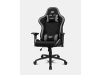 Drift Dr110bgray, Spelfåtölj, 150 Kg, Stoppad Sits, Stoppat Ryggstöd, Svart, Metall