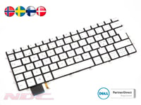 NEW Genuine Dell XPS 13-9370/9380/7390 NORDIC Backlit Keyboard WHITE - 0KCT1W