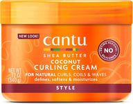 Cantu Shea Butter For Natural Hair Coconut Curling Cream, 340 g (Pack of 1)