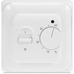 Manuell elektrisk golvvärmetermostat med Ac 220v 16a sond, mekanisk golvvärme termostatkontroller