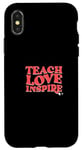 Coque pour iPhone X/XS Teach Unicorn Love Inspire – Joli design de professeur de licorne
