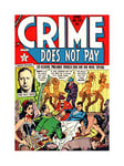 Wee Blue Coo Comic Crime Does Not Pay Shoot Gun Murder USA Wall Art Print