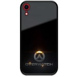 Apple Iphone Xr Svart Mobilskal Med Glas Overwatch Logo