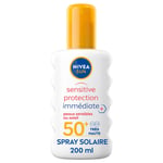 Crème Protection Solaire Spray Fps 50+ Sensitive Nivea Sun - Le Spray De 200ml