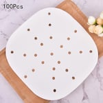 100sheets Air Fryer Liners Perforated Baking Paper Pans Non-stic 4