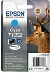 Genuine Epson T1302 Cyan Ink Cartridges Stag BX525WD BX625FWD SX620FW SX525WD **