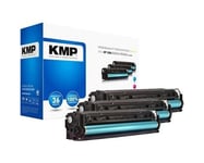KMP MULTIPACK H-T144CMY - Pack de 3 - jaune, cyan, magenta - compatible - cartouche de toner - pour HP Color LaserJet Pro CP1525n, CP1525nw; LaserJet Pro CM1415fn, CM1415fnw