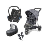 Out n About GT Stroller 3-in-1 Travel System-Steel Grey