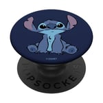 PopSockets Disney Lilo & Stitch Sitting And Staring PopSockets PopGrip - Support et Grip pour Smartphone/Tablette avec un Top Interchangeable