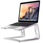 EAR PADZ Laptop Stand, Ergonomic Aluminum Laptop Computer Stand, Detachable Laptop Riser Notebook Holder Stand Compatible with MacBook Air Pro, Dell XPS, HP, Lenovo More 10-15.6” Laptops (White)