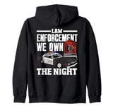 Midnight Patrol Policeman's Moonlighter Duty Zip Hoodie