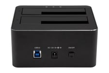 StarTech.com Dual-Bay USB 3.0 to SATA Hard Drive Docking Station, USB Hard Drive Dock, External 2.53.5 SATA IIIIII, SSDHDD Docking Station, Hot-Swap Hard Drive Bays - Top-Loading - HDD dockingstation - SATA 6Gb/s - USB 3.0