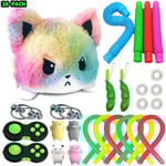 Adventskalender 2024 - 26 Pack Fidget Pop it Toys för Vuxna & Barn