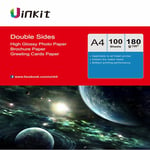 A4 Photo Paper Double Sides Glossy Thin - 180Gsm Inkjet Photo paper Print Uinkit