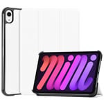 iPad mini 6 (2021) - Tri-Fold læder cover - Wake up/sleep funktion - Hvid