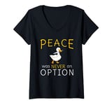 Womens Untitled Meme Goose Game design V-Neck T-Shirt