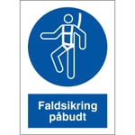 SKYLT - Fallskydd krävs