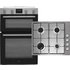 Hisense BI6095GXUK Built In Electric Double Oven and Gas Hob Pack - Stainless Steel A/A Rated