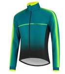 Rogelli Dex Cykeljacka - Turkis / Neon - Storlek X-Large