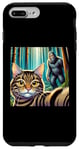 Coque pour iPhone 7 Plus/8 Plus Chat Bigfoot Sasquatch Selfie Photo Drôle Rétro Humour