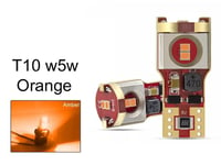 T10 w5w Canbus Orange Led lampor m. 15st 2835SMD chip 2-pack