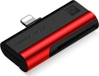 Usams Sd/Microsd Card Reader With Lightning Connector Red Sj430dkq02 (Us-Sj430)