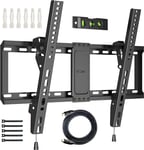 BONTEC TV Wall Bracket for Most 37-82 Inch LED LCD Plasma Flat Curved Tvs, Tilt 