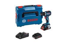 Bosch GSR 18V-90 C Professional - bor/driver - ledningfri - 2-hastigheders - 2 batterier, inkluderet oplader