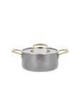 Gourmet Durance Saucepan with Lid Dia 20 cm 2.9 litres Steel