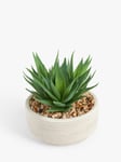 John Lewis Artificial Large Succulent & Concrete Pot