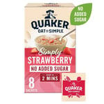 Quaker Oat so Simple No Added Sugar Strawberry 260g