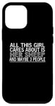 Coque pour iPhone 12 mini Mouton amusant - This Girl Cares About Is Her Sheep