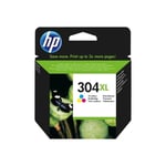 HP 304XL trefärgad bläckpatron med hög kapacitet för AMP 130, Deskjet 26XX, 37XX och Envy 50XX