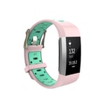 Fitbit Charge 2 klockarmband storlek: S - Rosa / Cyan