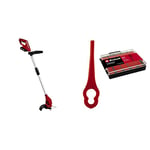 Einhell GC-CT 18/24 Li Power X-Change 18V Cordless Strimmer With Battery And Charger, Includes 20 x Blades | Lawn Trimmer Kit & 3405736 Ersatzmesser-Box PXC Trimmer Grass Accessories