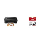 Canon PIXMA MG2550S Colour 3-in-1 Inkjet Printer - Fast and affordable printer, scanner and copier & Genuine Printer Ink - 1 x PG-545XL High Capacity 15ML Black Ink Cartridge for up to 400 pages