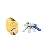 Oval enkelcylinder ASSA d12 1201 - MÃ¤ssing